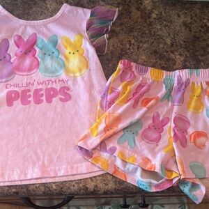 Colorful Peeps Kids Pajamas Set